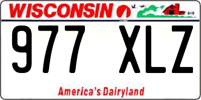 WI license plate 977XLZ