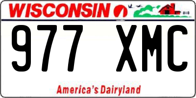 WI license plate 977XMC