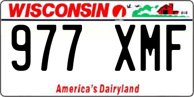 WI license plate 977XMF
