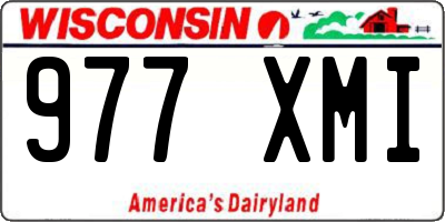 WI license plate 977XMI