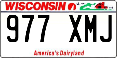 WI license plate 977XMJ