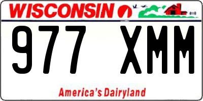 WI license plate 977XMM
