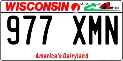 WI license plate 977XMN