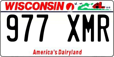 WI license plate 977XMR