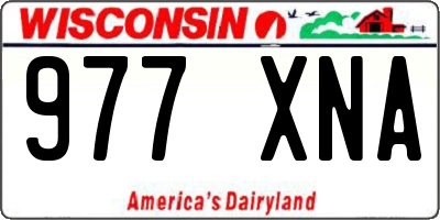 WI license plate 977XNA