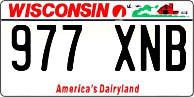 WI license plate 977XNB