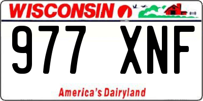 WI license plate 977XNF