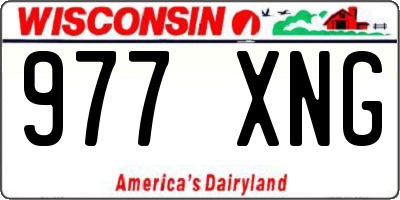 WI license plate 977XNG
