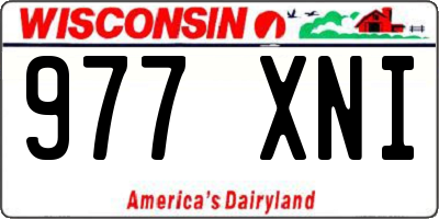 WI license plate 977XNI