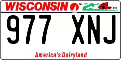 WI license plate 977XNJ