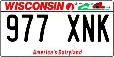 WI license plate 977XNK