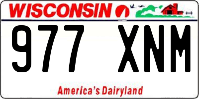 WI license plate 977XNM