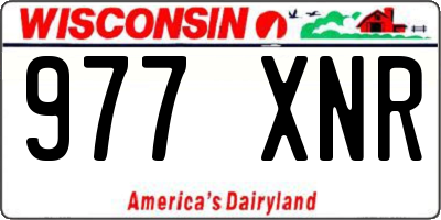 WI license plate 977XNR