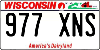 WI license plate 977XNS