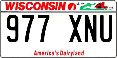 WI license plate 977XNU