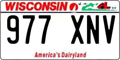 WI license plate 977XNV