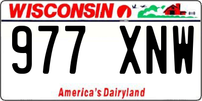WI license plate 977XNW