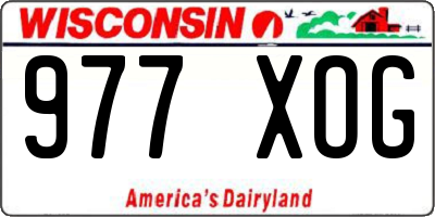 WI license plate 977XOG