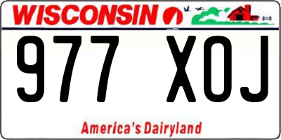 WI license plate 977XOJ