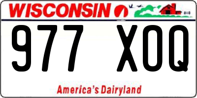 WI license plate 977XOQ