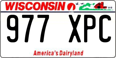 WI license plate 977XPC