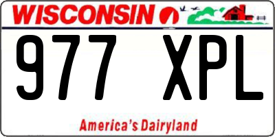 WI license plate 977XPL
