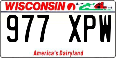 WI license plate 977XPW