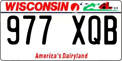 WI license plate 977XQB