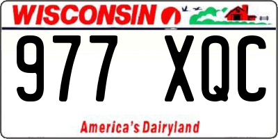 WI license plate 977XQC