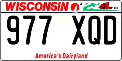 WI license plate 977XQD