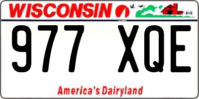 WI license plate 977XQE