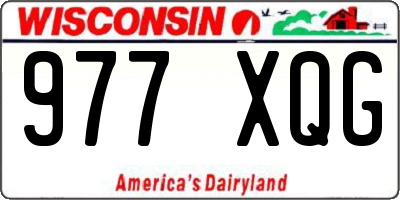 WI license plate 977XQG