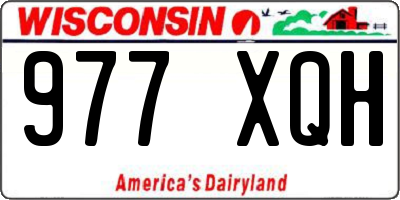 WI license plate 977XQH