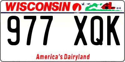 WI license plate 977XQK