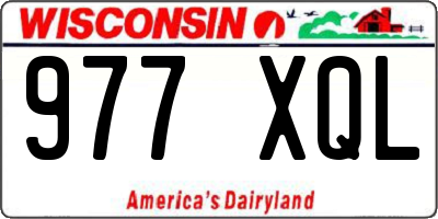WI license plate 977XQL