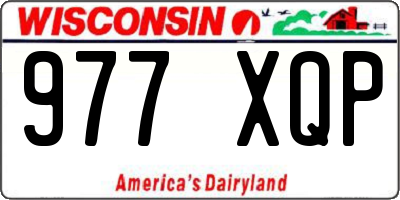 WI license plate 977XQP