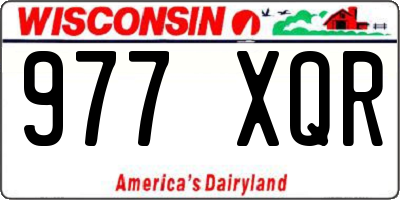 WI license plate 977XQR