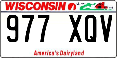 WI license plate 977XQV
