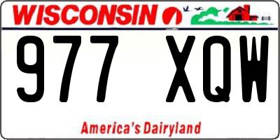 WI license plate 977XQW