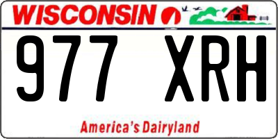 WI license plate 977XRH