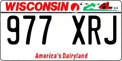 WI license plate 977XRJ