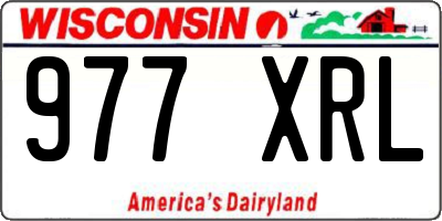 WI license plate 977XRL