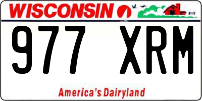 WI license plate 977XRM