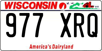 WI license plate 977XRQ