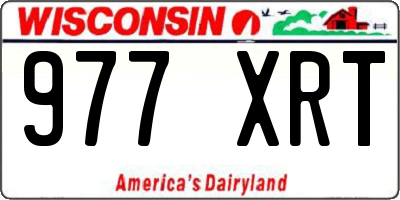 WI license plate 977XRT