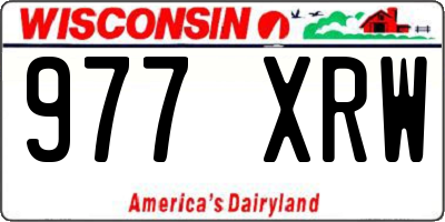 WI license plate 977XRW