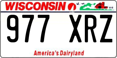 WI license plate 977XRZ