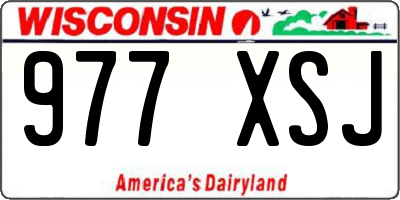 WI license plate 977XSJ