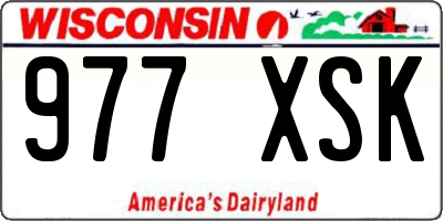 WI license plate 977XSK
