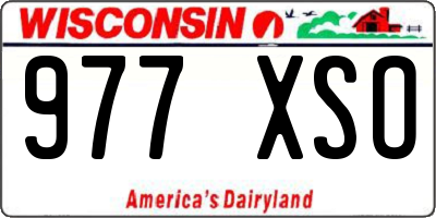 WI license plate 977XSO